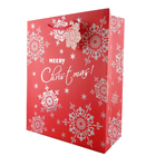 Luxury Christmas Gift Paper Bags with Flower Patterns differnt colors