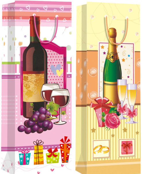 wholesale customied paper bag for wine
