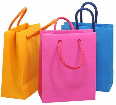 Wholesale Recycle Glossy Laminated Paper Bags