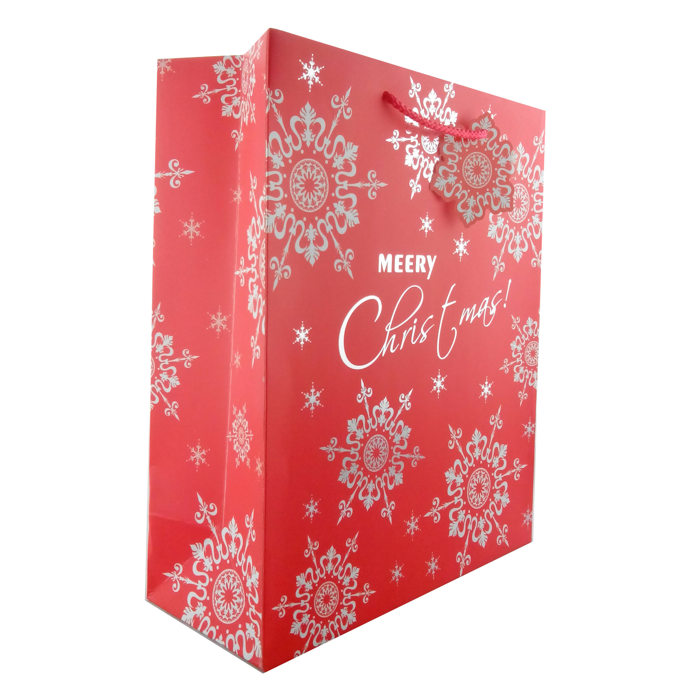 Luxury Christmas Gift Paper Bags with Flower Patterns differnt colors